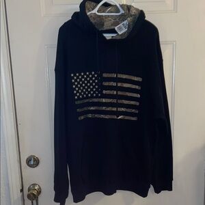 TGIF SALE😱😱Buck Wear Sweatshirt with Vintage Flag Design